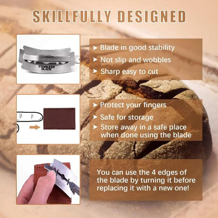 Ultimate Bread Scoring Tool Set with Leather Safety Cover