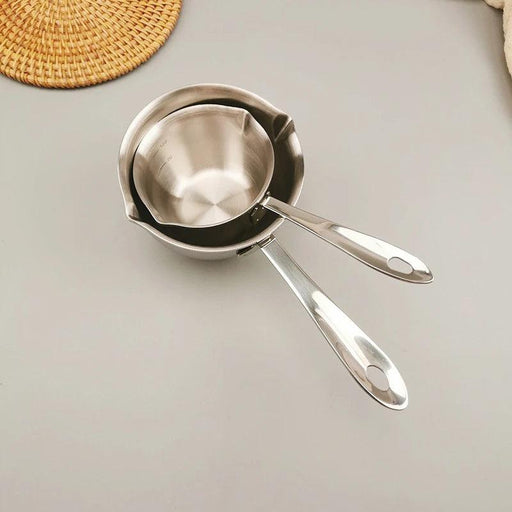 Professional Grade Stainless Steel Measuring Set with Ladle and Dual Capacity Scales - Transform Your Cooking Journey