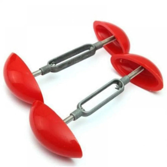 Comfort-Enhancing Portable Mini Shoe Stretchers for Men and Women - Adjustable 2-Pack Red Width Expanders