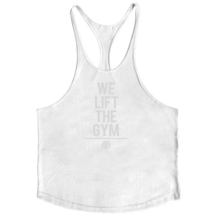 Men's Y-Back Sleeveless Muscle Tank - Performance Fitness Stringer Vest for Bodybuilding