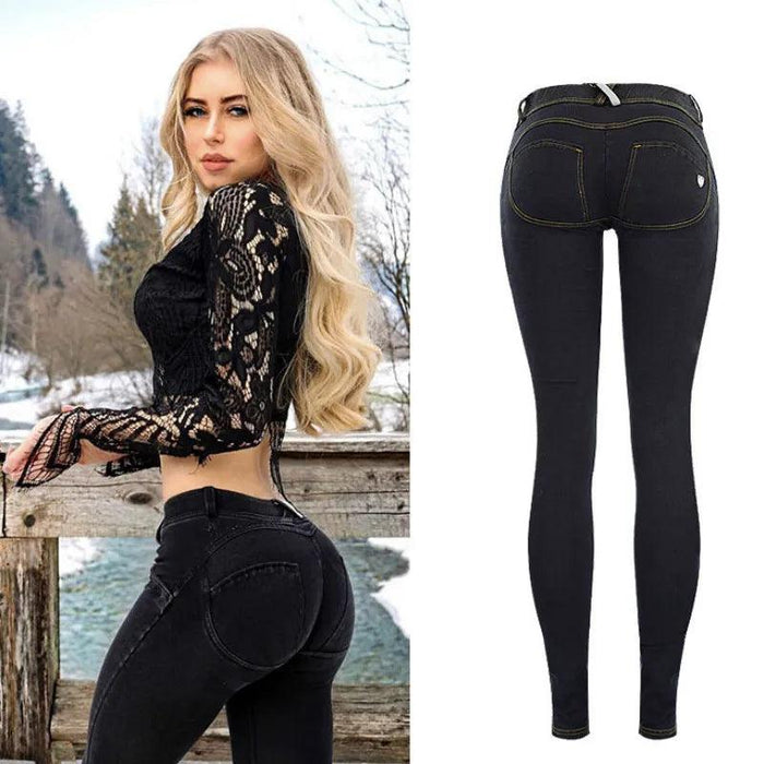 Urban Glam Black Sequin Plaid Skinny Jeans - Chic Street Style