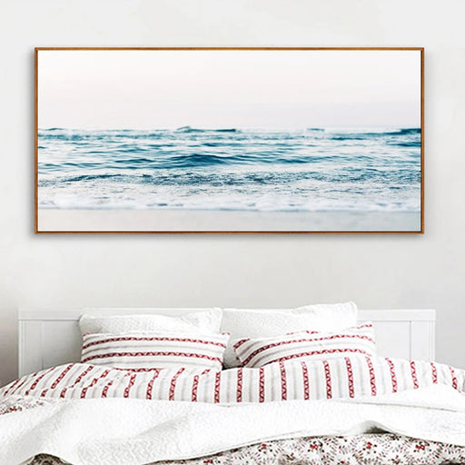 Tranquil Waves: Coastal Ocean Art Canvas Prints for Modern Home Interiors