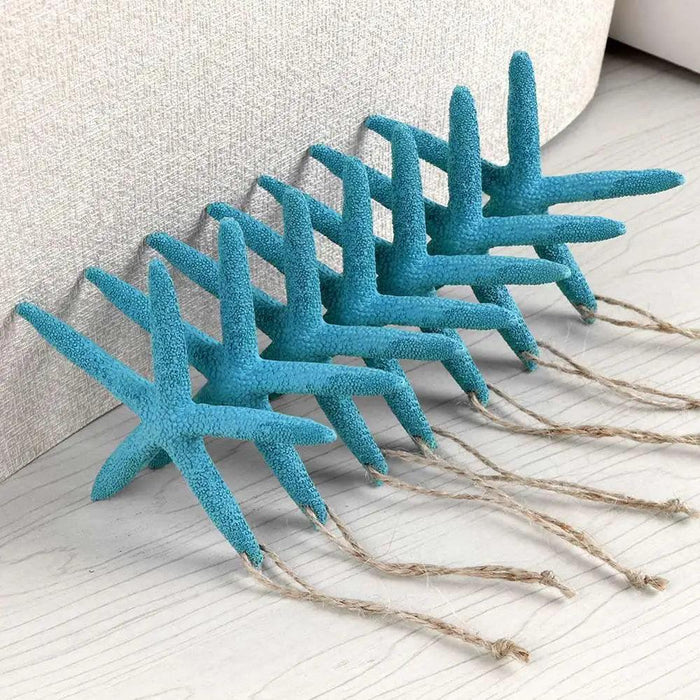 Ocean-Inspired DIY Starfish Craft Kit - 10 Resin Finger Starfish in Serene Coastal Colors