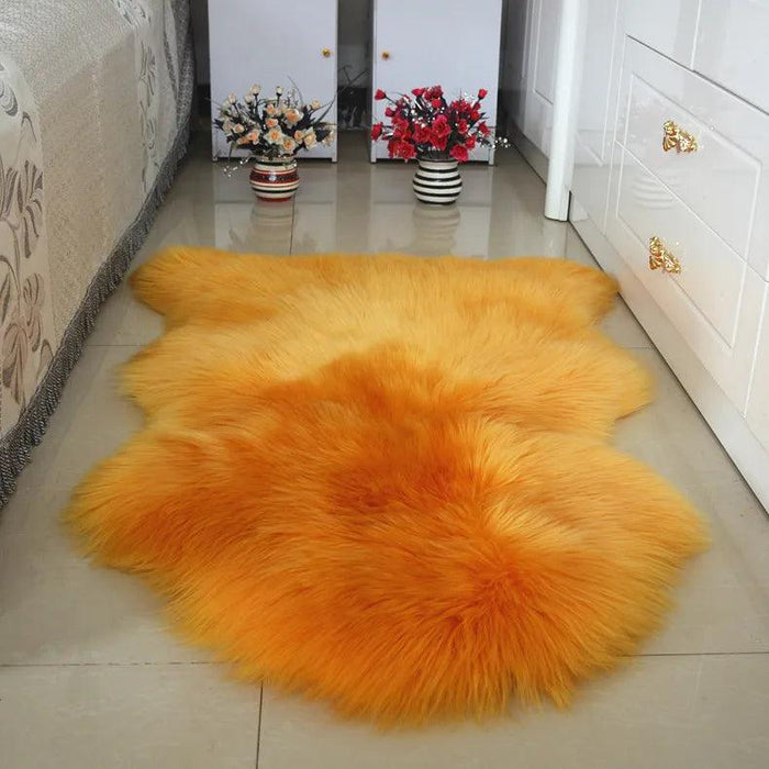 Sumptuous 100% Genuine Sheepskin Area Rug for Elegant Home Ambiance