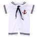 Charming Nautical-Themed Baby Jumpsuit for Infants and Toddlers - Stylish One-Piece Romper for Boys and Girls