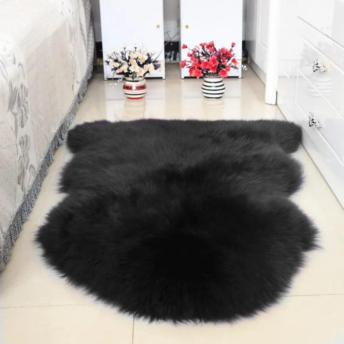 Sumptuous 100% Genuine Sheepskin Area Rug for Elegant Home Ambiance