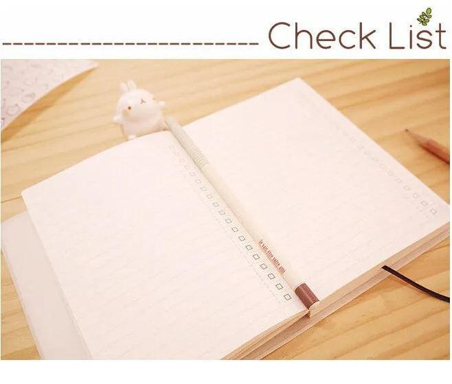 Charming Rabbit Faux Leather Notebook - A Creative Writing Delight