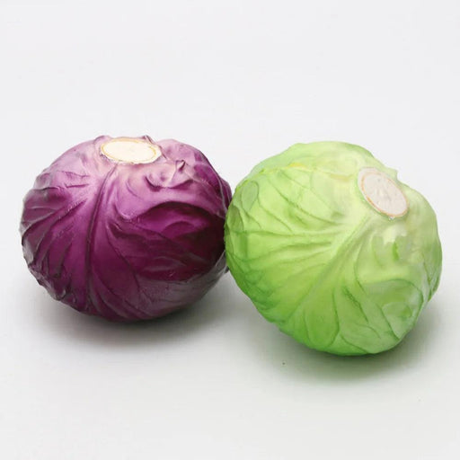 Lifelike Plastic Cabbage Decoration - Premium Quality Vegetable Replica