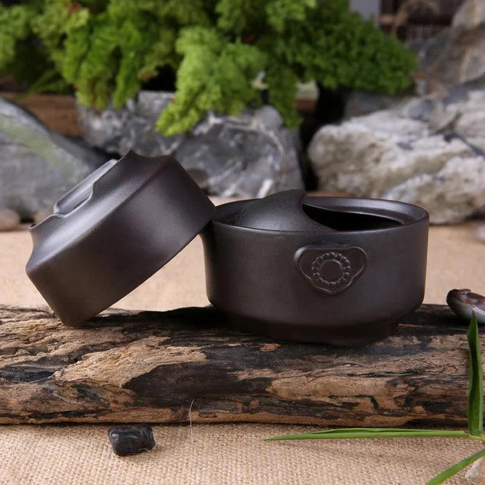 Travel-Ready Purple Clay Kung Fu Tea Set with Teapot and Cup for Brewing Anywhere