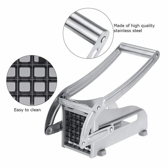 Stainless Steel French Fry Cutter and Vegetable Slicing Machine Kit