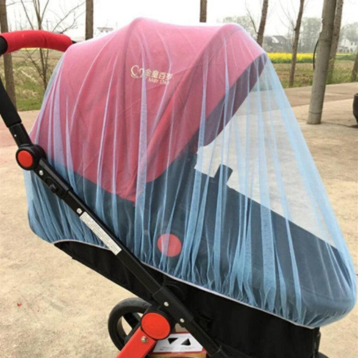 Infant Stroller Mosquito Net - Premium Bug Protection for Newborns, White