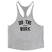 Men's Y-Back Sleeveless Muscle Tank - Performance Fitness Stringer Vest for Bodybuilding