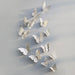 Set of 12 Elegant 3D Butterfly Wall Stickers - Self-Adhesive Decorative Accents in Gold and Silver for Home and Event Decor