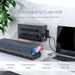 30-Port Industrial USB Hub with SD Card Reader for High-Demand Data Testing and Charging