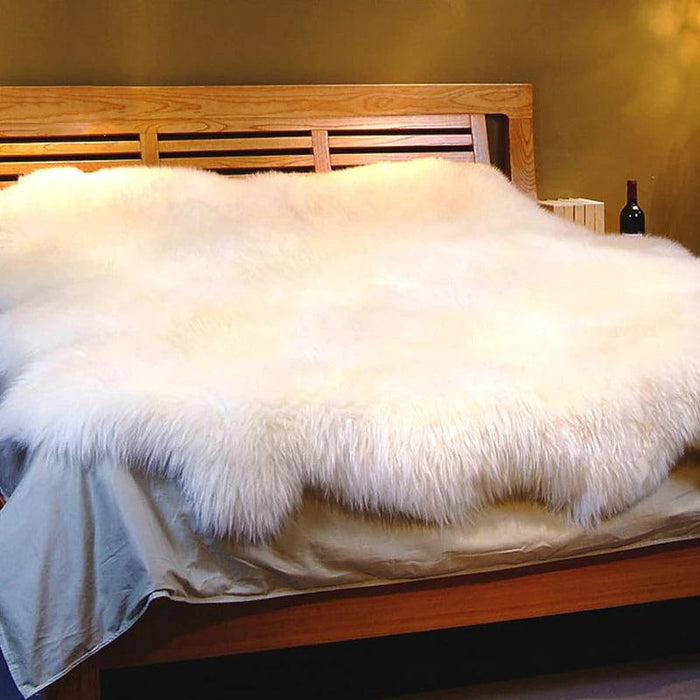 Elegant New Zealand Sheepskin Area Rug - Luxurious Wool Carpet for a Cozy and Stylish Home