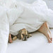 Ruffled White Washed Pure Linen Duvet Cover - French Flax Bedding for Queen and King Size Beds