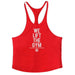 Men's Y-Back Sleeveless Muscle Tank - Performance Fitness Stringer Vest for Bodybuilding