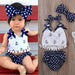 Adorable 3-Piece Anchor-Themed Outfit Set for Toddler Girls with Polka Dot Briefs and Headband