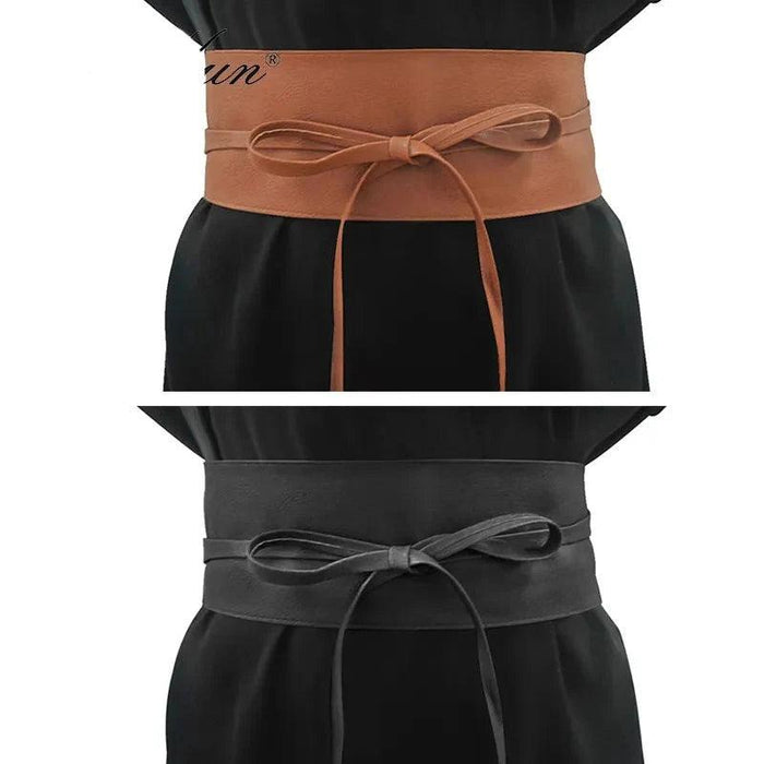 Chic Bohemian Bowknot Wrap Belt - Stylish Waist Cincher for Women