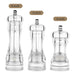 Versatile Clear Acrylic Pepper Mill with Adjustable Grinding Settings