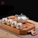 Exquisite Handcrafted Silver Kung Fu Tea Set