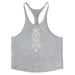 Men's Y-Back Sleeveless Muscle Tank - Performance Fitness Stringer Vest for Bodybuilding