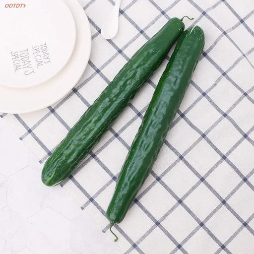 Realistic Foam Cucumber Model for Home Styling, Photography, and Educational Fun