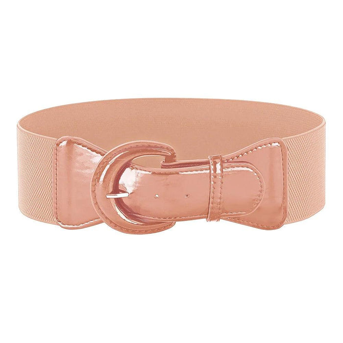 Chic Wide Hook Elastic Waist Belt - Trendy Women's Accessory in Vibrant Colors - Sizes S to XL