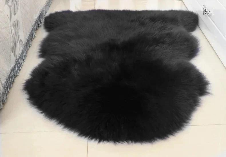 Sumptuous 100% Genuine Sheepskin Area Rug for Elegant Home Ambiance