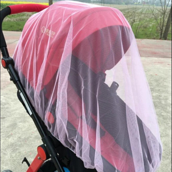 Infant Stroller Mosquito Net - Premium Bug Protection for Newborns, White