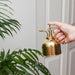 Elegant Brass Succulent Mister Set - Sleek Mini Watering Can with Polished Finish