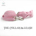 Charming Custom Pink & White Dog Collar and Leash Ensemble with Bow Tie