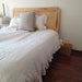 Ruffled White Washed Pure Linen Duvet Cover - French Flax Bedding for Queen and King Size Beds