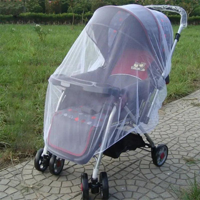 Infant Stroller Mosquito Net - Premium Bug Protection for Newborns, White