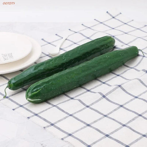 Realistic Foam Cucumber Model for Home Styling, Photography, and Educational Fun