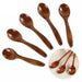 Natural Wooden 7-Inch Soup and Tea Spoon Set for Gourmet Cooking