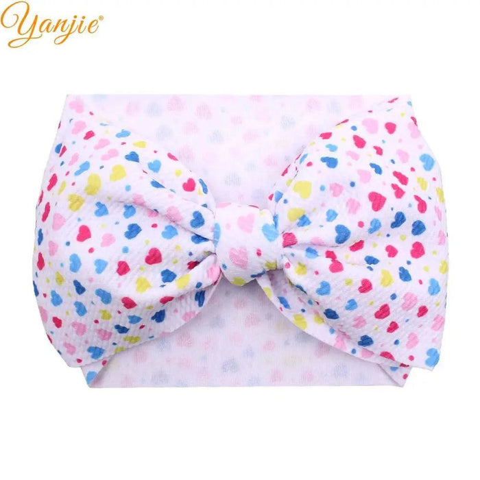 YANJIE 2023 Customizable Large Hair Bow Headband Set for Kids