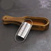 Elegant Acacia Wood and Stainless Steel Cheese Grater with Collector Box