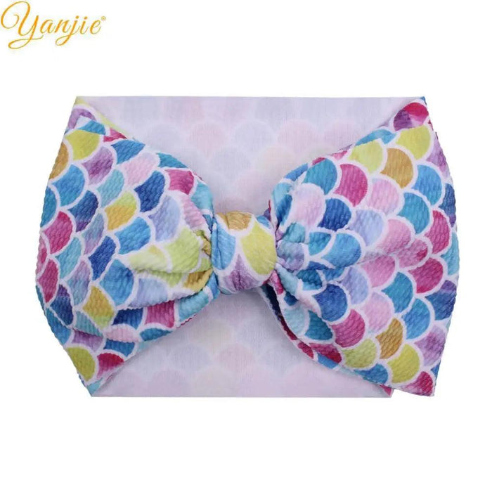 YANJIE 2023 Customizable Large Hair Bow Headband Set for Kids