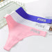 Elegant Seamless Low-Rise Ice Silk Thong Panties for Women - Chic Nylon Underwear in Assorted Colors