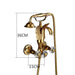 Luxurious Gold Swan Design Shower Faucet Set with Handheld Mixer Taps