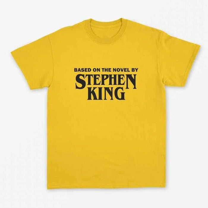 Nostalgic 90s Horror Literature T-Shirt for Stephen King Fans