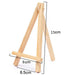 Charming Triangular Mini Wooden Easel Stand for Weddings and Events - 15x8cm Display Holder