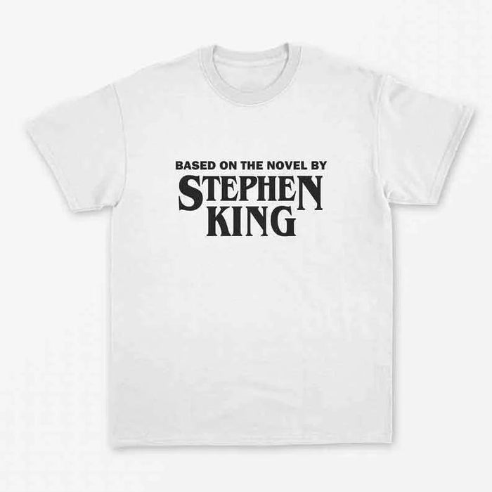 Nostalgic 90s Horror Literature T-Shirt for Stephen King Fans