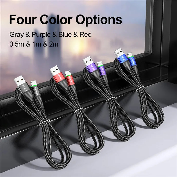 Ultra-Fast 5A LED Micro USB Charging Cable - Data Sync with Stylish Illumination