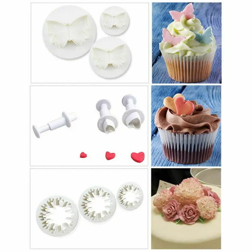 Mastering Sugarcraft Artistry with the Sugarcraft Bliss Fondant Mold Set - Complete 33-Piece Plunger Kit