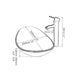 Sleek Chrome Faucet and Oval Glass Sink Ensemble with Pop-Up Drain Assembly