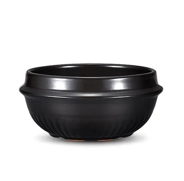 16-Piece Korean Dolsot Stone Bowl and Ceramic Ramen Set with Serving Trays - Assorted Sizes