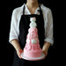 Charming Faux Macaron Display Towers - Elegant Decorative Molds for Events, Photography, and Retail Exhibits