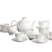 European Elegance Tea Time Set: Premium Bone China Teapot and Coffee Cups